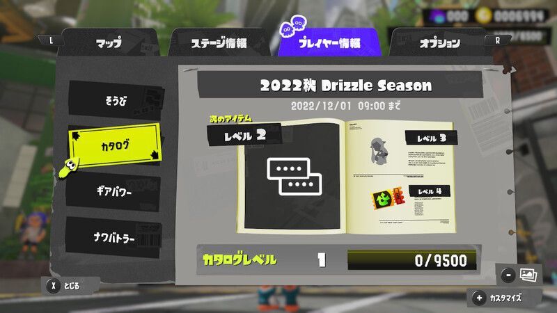 プレイヤー情報