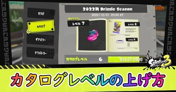 カタログレベルの上げ方