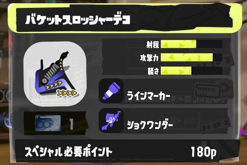 バケットスロッシャーデコの立ち回りとギア構成