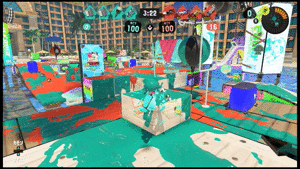 射程が足りない所にタンサンボムを投げる