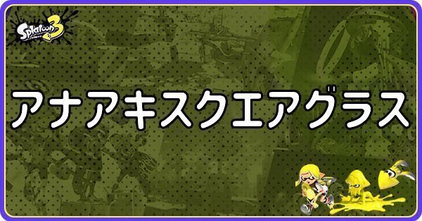 アナアキスクエアグラスのメインギアとつきやすいギア