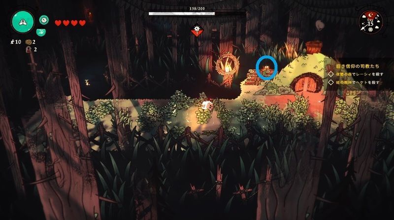 隠れ小屋の隠しスキン