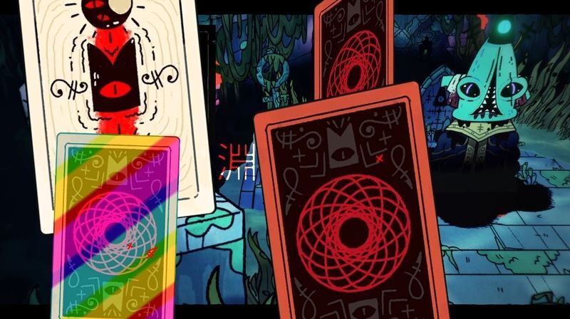 虹色のタロットカード