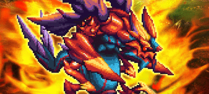 炎の将魔との戦い
