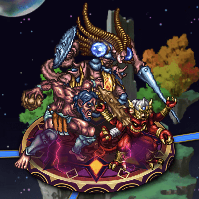 ダンターグ&アシュラ&スプリガンとの戦い