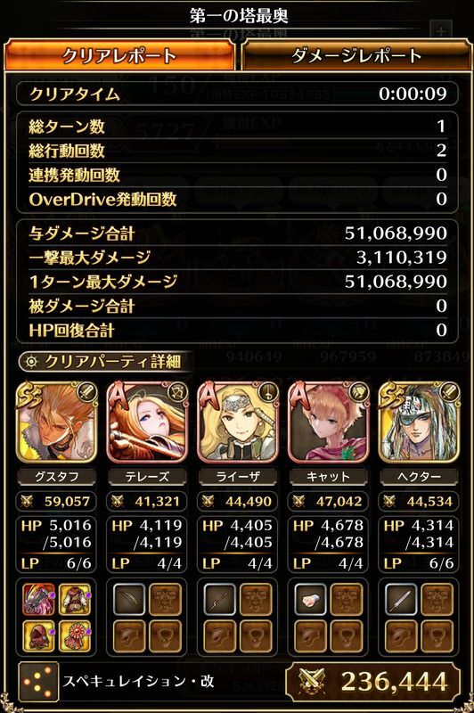 第一の塔最奥周回編成
