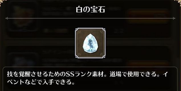白の宝石