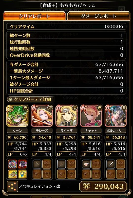 もちもちびゃっこの周回編成