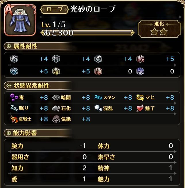 光砂のローブ