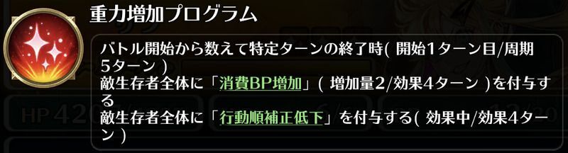 重力増加プログラム