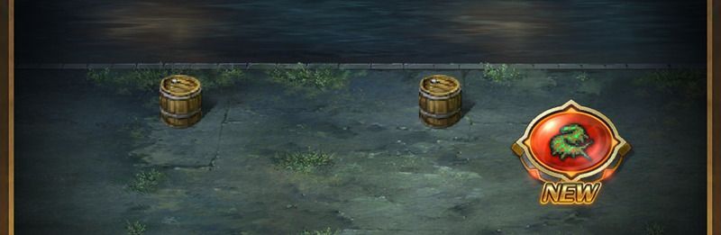 上段左の樽をタップすると通行証を入手