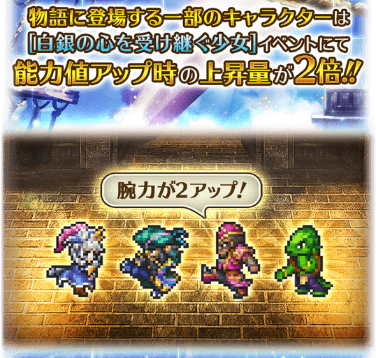 能力値アップ2倍キャンペーン