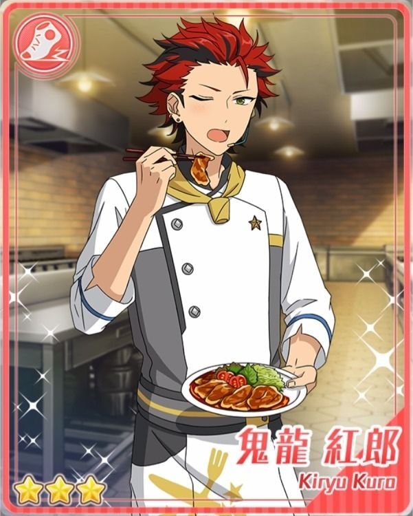 新品★あんスタ★紅月【鬼龍紅郎】アニカフェ★ラバーチャーム★夢ノ咲コック 限定販売】あんさんぶるスターズ！！ TWINKLE ARCANA STAND