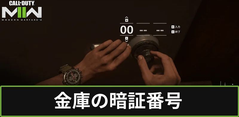金庫の暗証番号