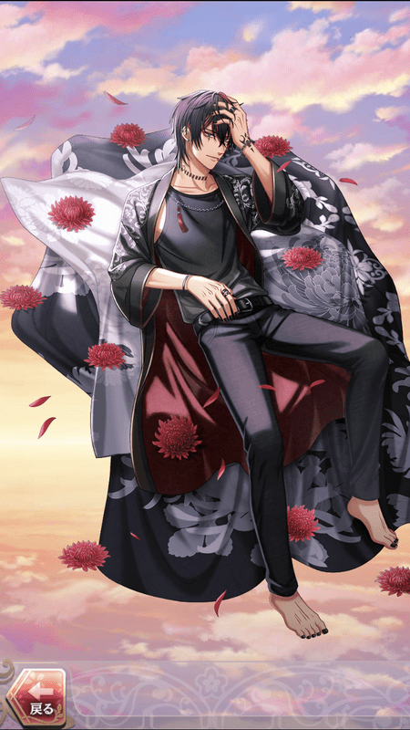 徳川家光(咲き誇る菊花を見つめて)陰