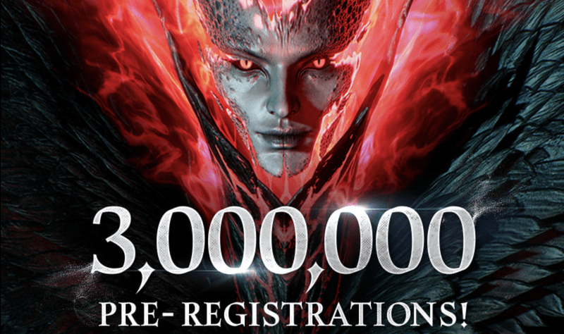 韓国版は事前登録者数が300万人いた