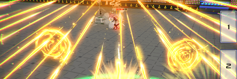 アクションでヒット数の多い攻撃