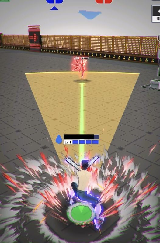 アクションで敵指定突進タメ攻撃