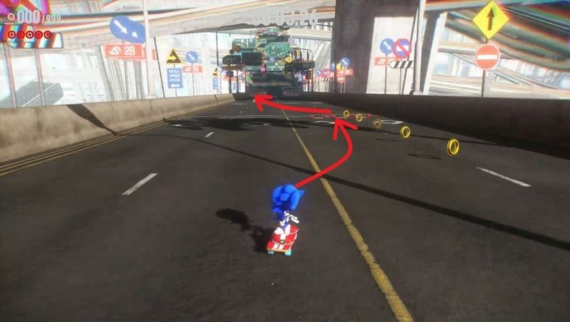 コインに沿ってジグザグ進む