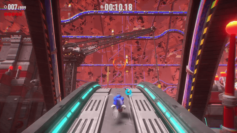 ジャンプでリングをくぐる