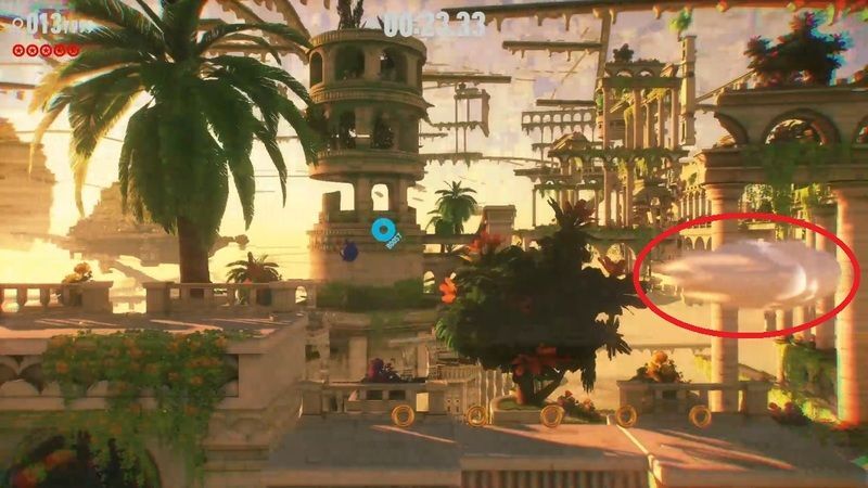 雲を使って先へ進む