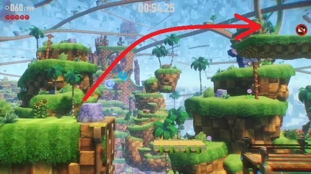 上のルートを進む