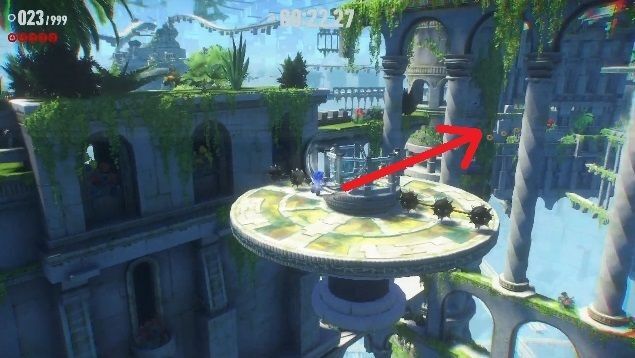 動く床を飛び越える