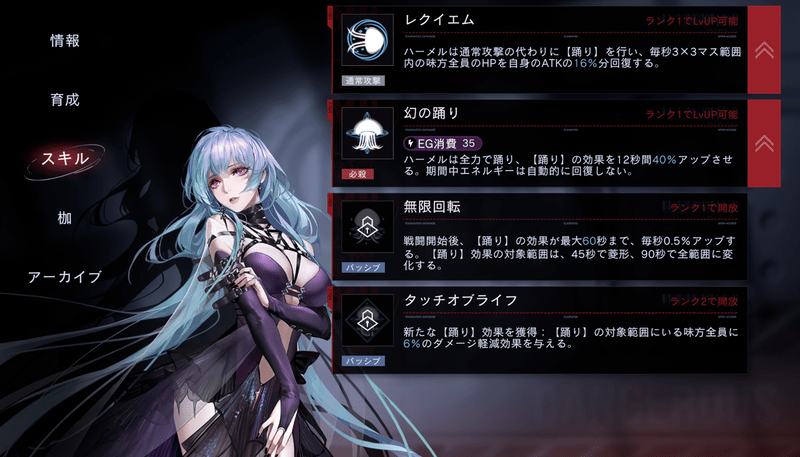 スキルレベル上げ