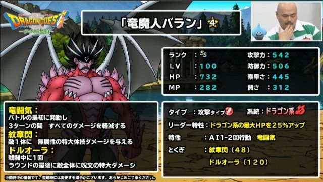 竜魔人バラン星4ステータス