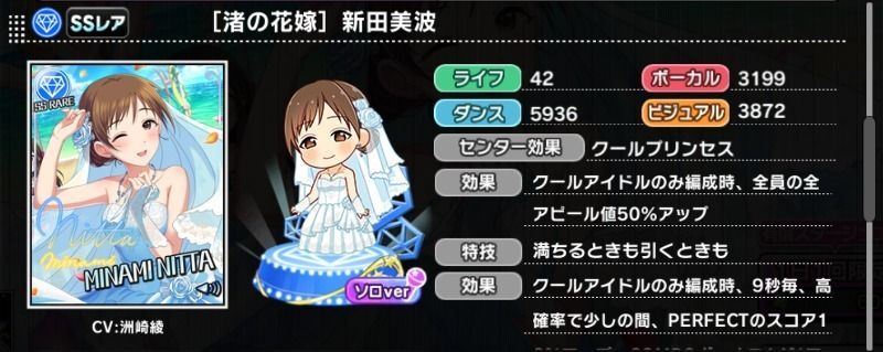 渚の花嫁］新田美波 - デレステ攻略Wiki | Gamerch