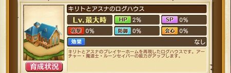キリトとアスナのログハウスを強化する