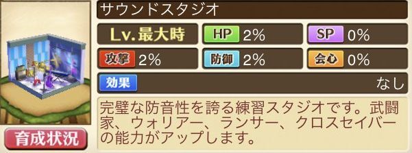 ロッキンガールズ限定施設サウンドスタジオ