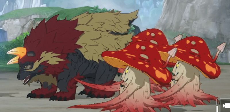 熊とキノコ