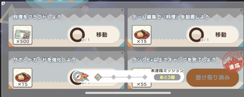 ゆるナビのクリア報酬