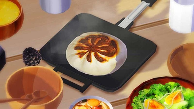 ホットサンドメーカーで作った<br>ホットサンド焼き豚まん