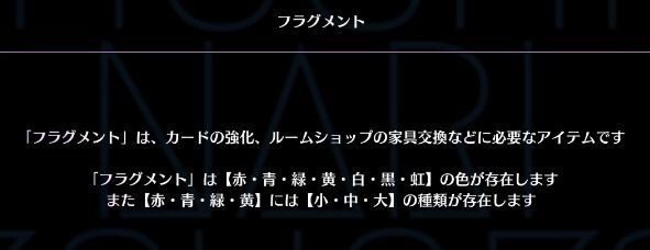 フラグメント解説画面