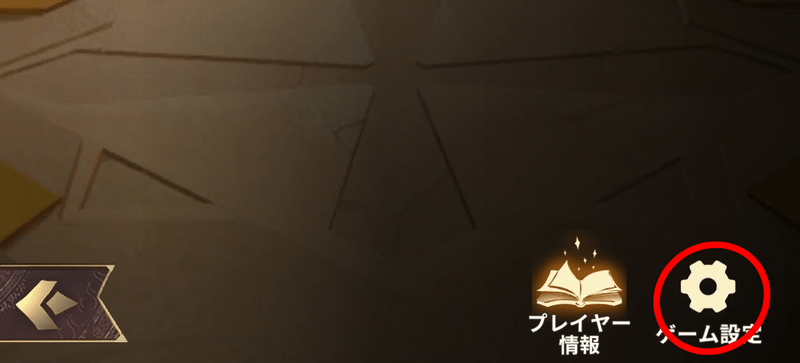 ゲーム設定
