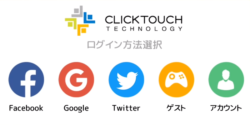 アカウント選択画面