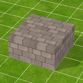 石づくりのブロック床（中）