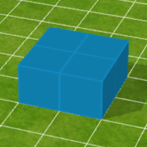 青色ブロック床（中）