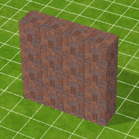 レンガのブロック壁（大）
