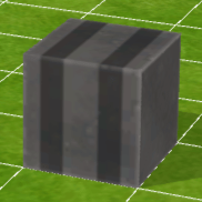 縦縞ブロック：黒