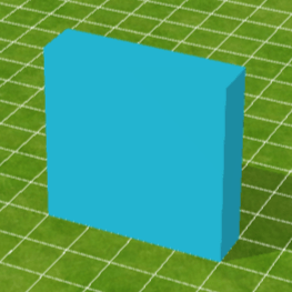 水色ブロック壁（大）