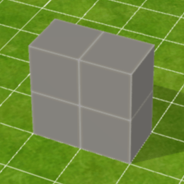 灰色ブロック壁（中）