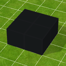 黒色ブロック床（中）