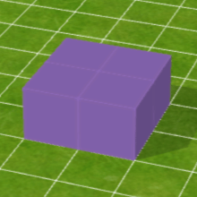 紫色ブロック床（中）