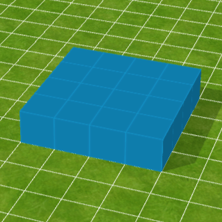 青色ブロック床（大）