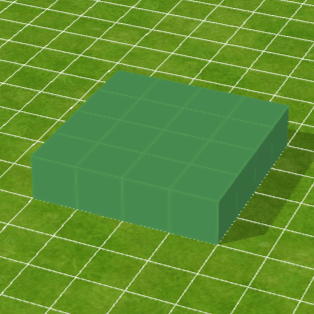 緑色ブロック床（大）