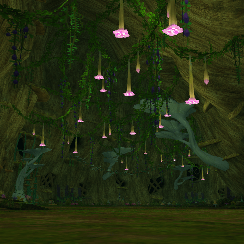 マレビトの森垂れる花