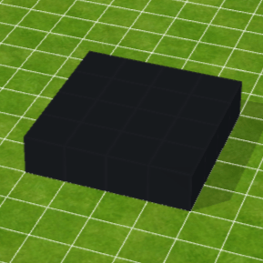 黒色ブロック床（大）
